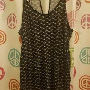Old Navy Large Black and White Halter Top